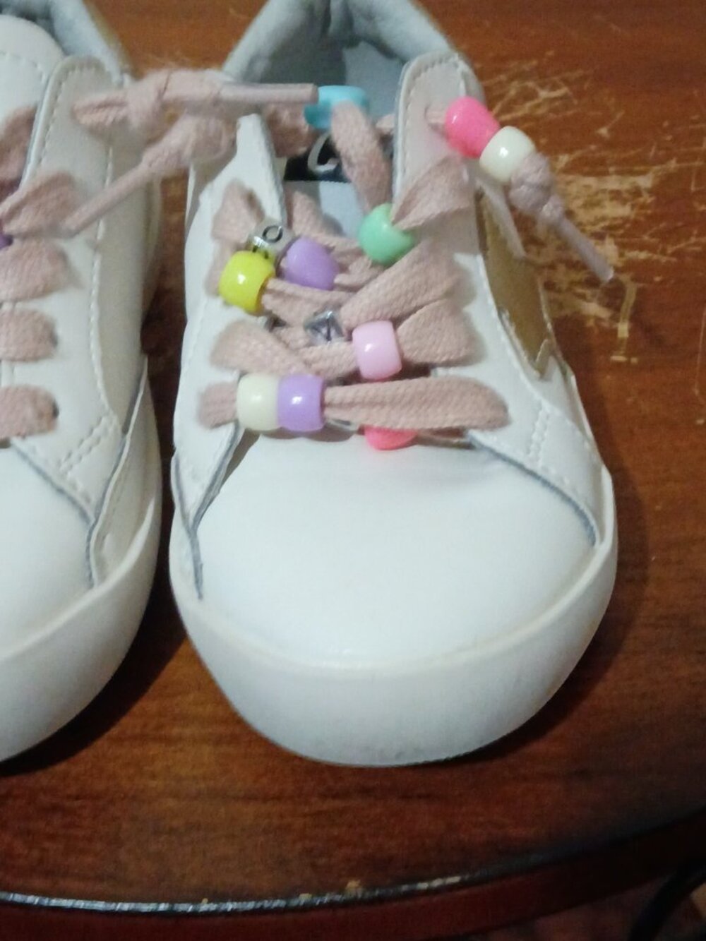 Golden Goose GGDB Kids Super-Star Sneakers Star Sz 17.5-25 Toddler Shoes White - Picture 9 of 16